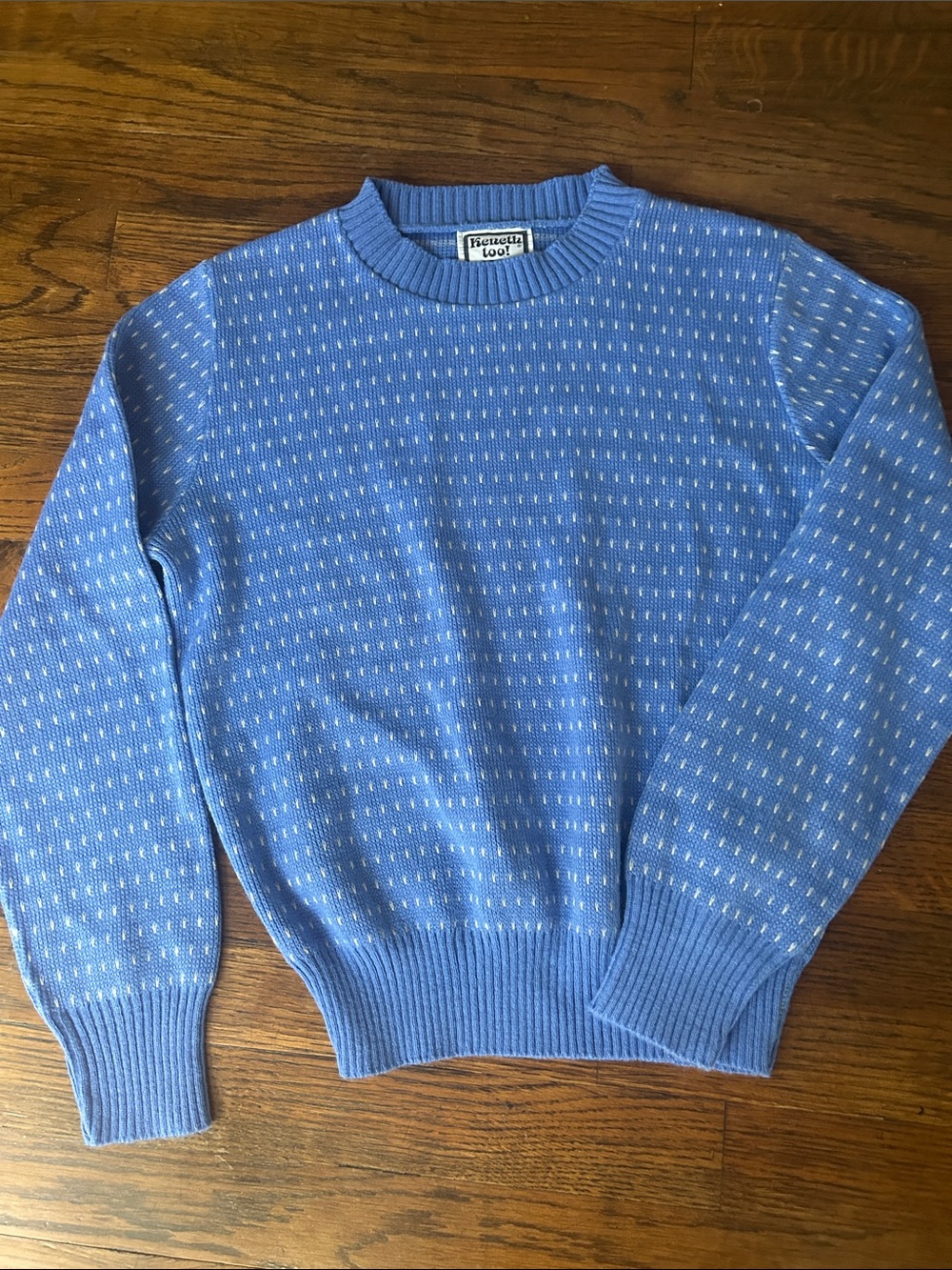 Vintage Crewneck Sweater in Sky Blue -